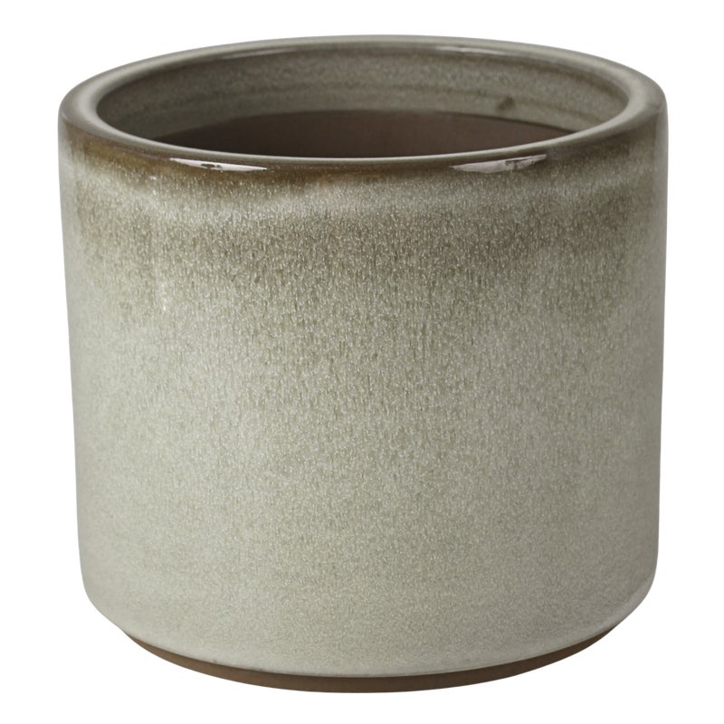 Doniczka szkliwiona szara 24 cm Cermax