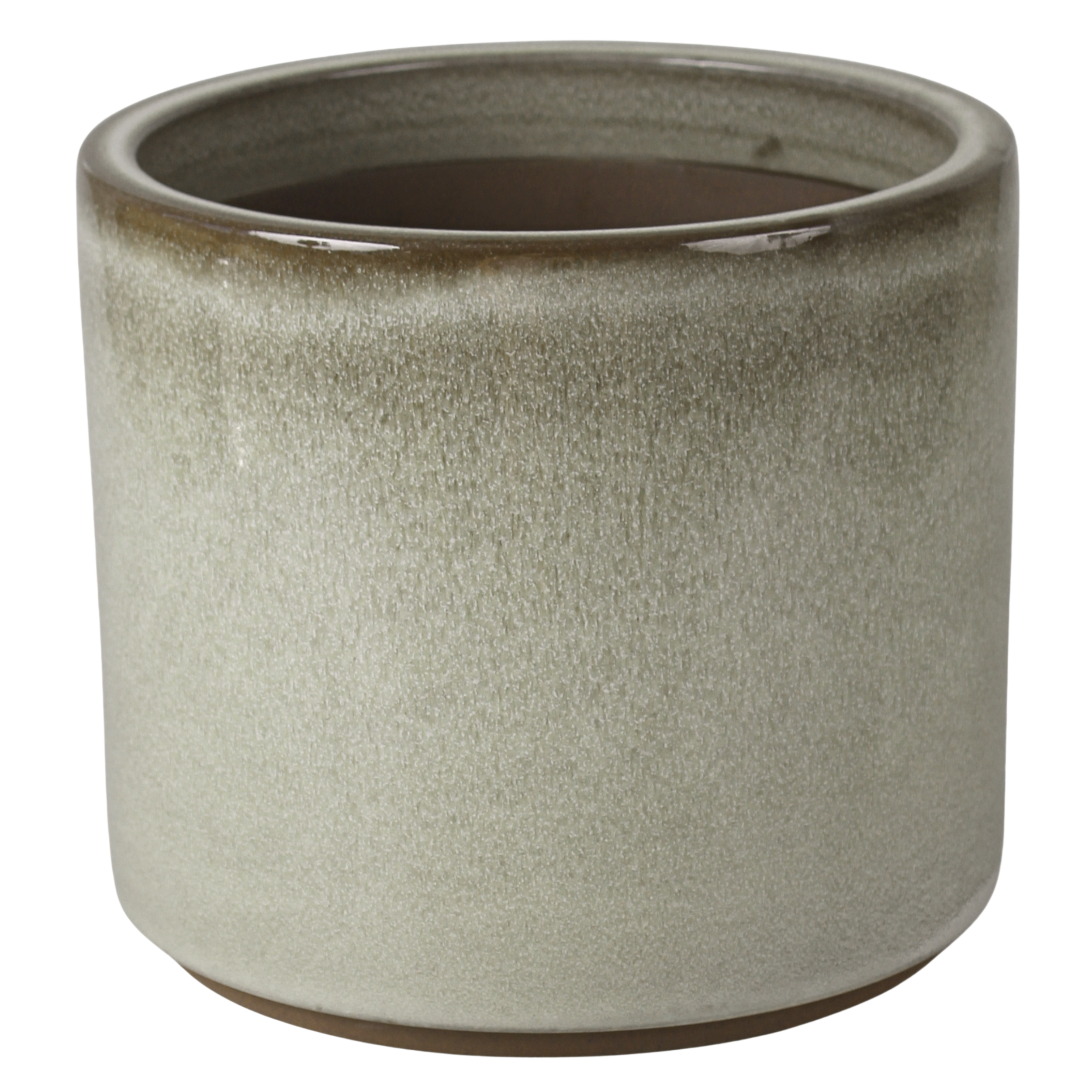 Doniczka szkliwiona szara 30 cm Cermax