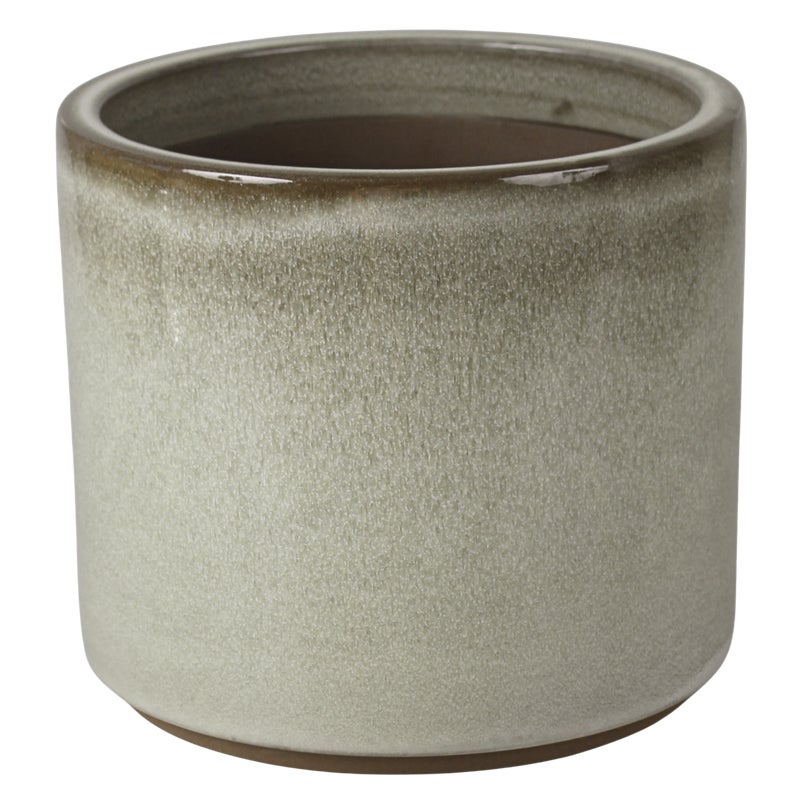 Doniczka szkliwiona szara 30 cm Cermax