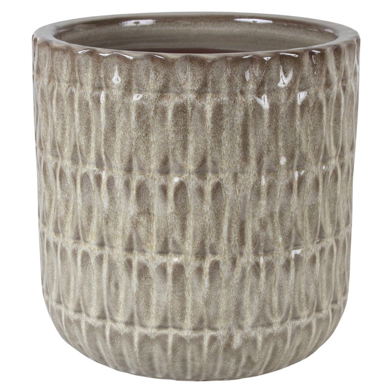 Doniczka Cylinder 36 cm szara Cermax