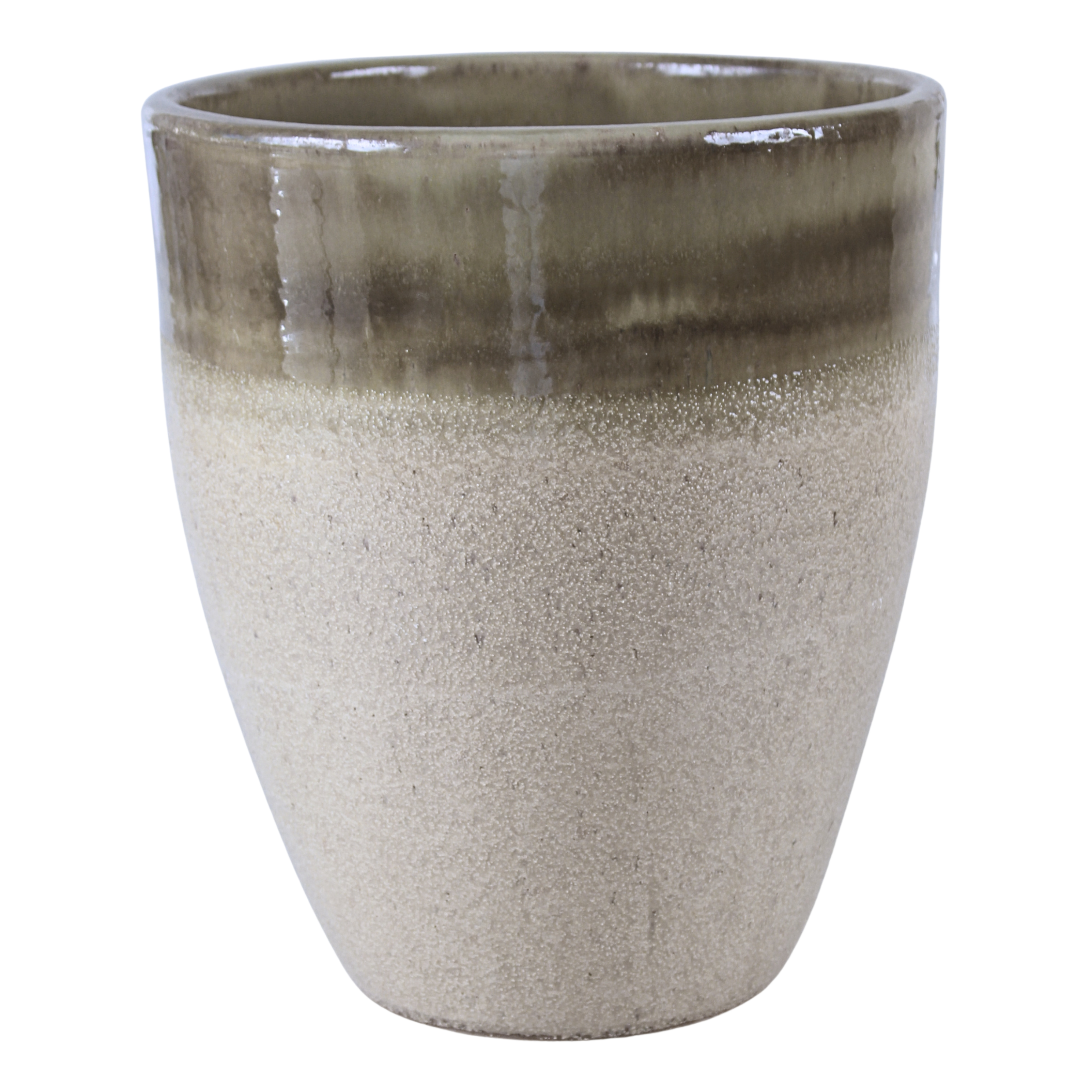 Doniczka Tall szkliwiona 38 cm pistacja Cermax