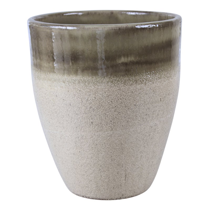 Doniczka Tall szkliwiona 38 cm pistacja Cermax