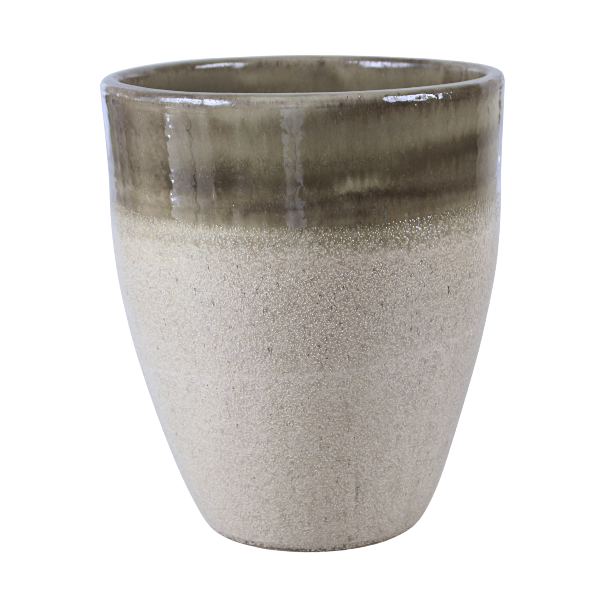 Doniczka szkliwiona Tall pistacja 20 cm Cermax