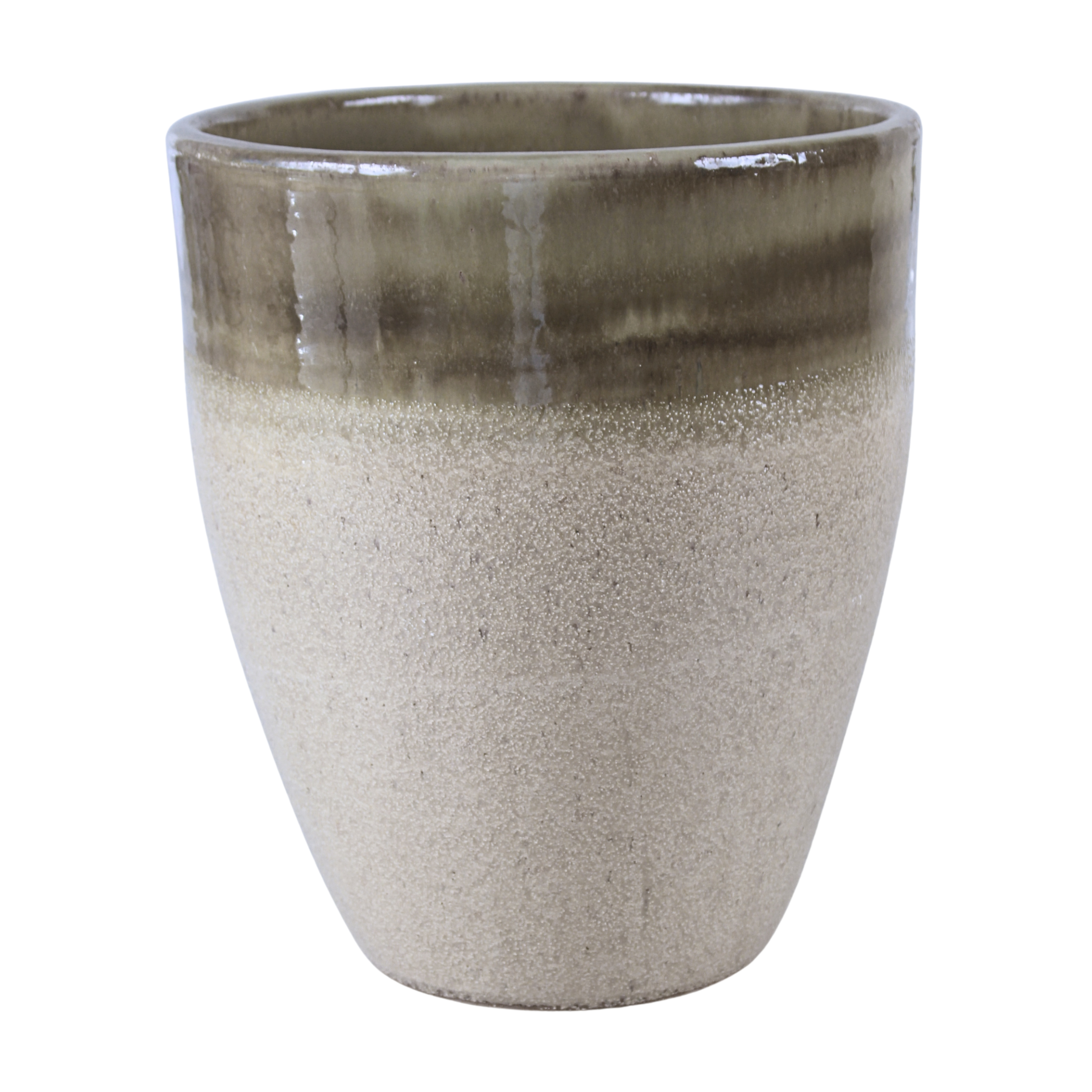 Doniczka Tall szkliwiona 27 cm pistacja Cermax