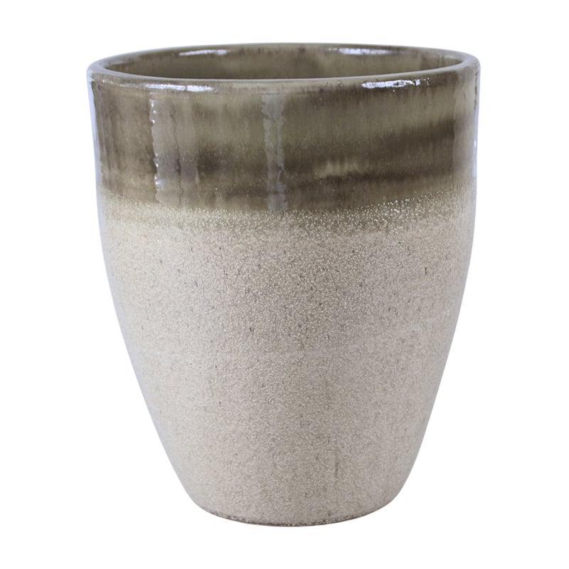 Doniczka Tall szkliwiona 27 cm pistacja Cermax