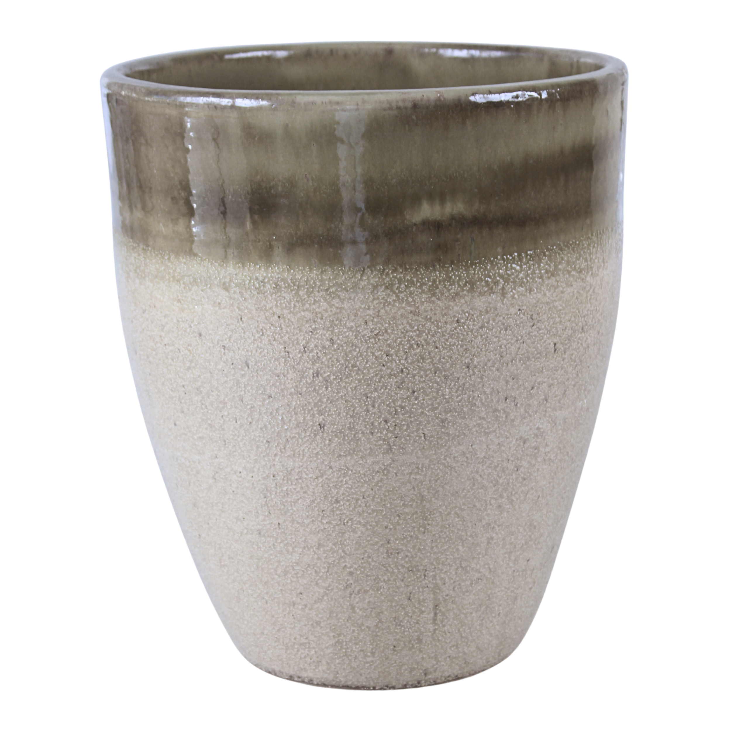 Doniczka Tall szkliwiona 32 cm pistacja Cermax