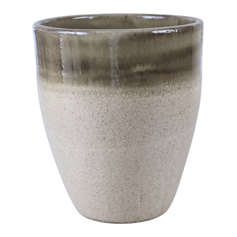 Doniczka Tall szkliwiona 32 cm pistacja Cermax