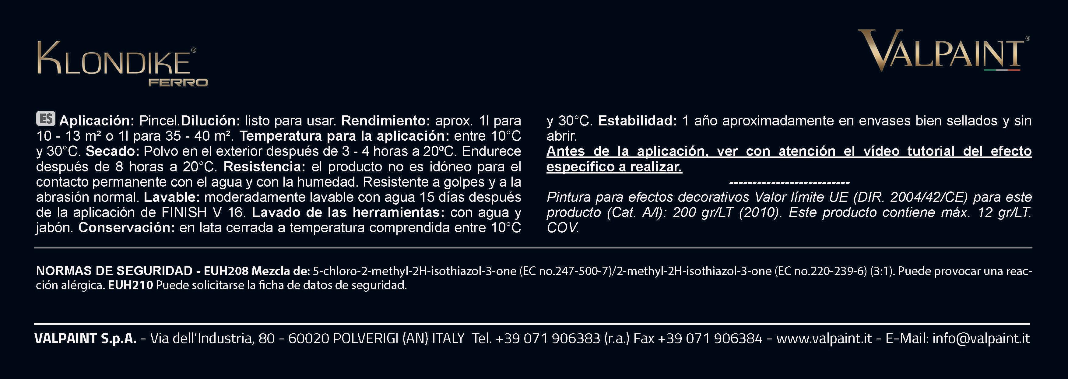 BASE KLONDIKE FERRO 1L - 2