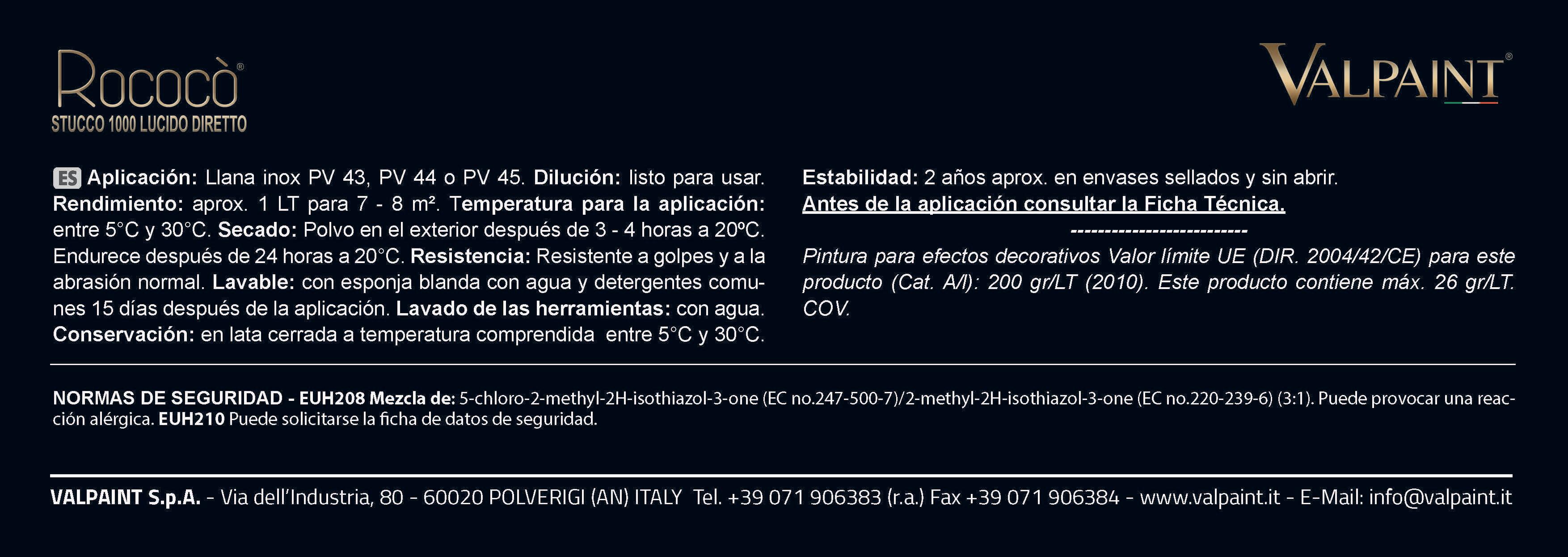 BASE ROCOCO 1000 ESTUCO 12L - 3