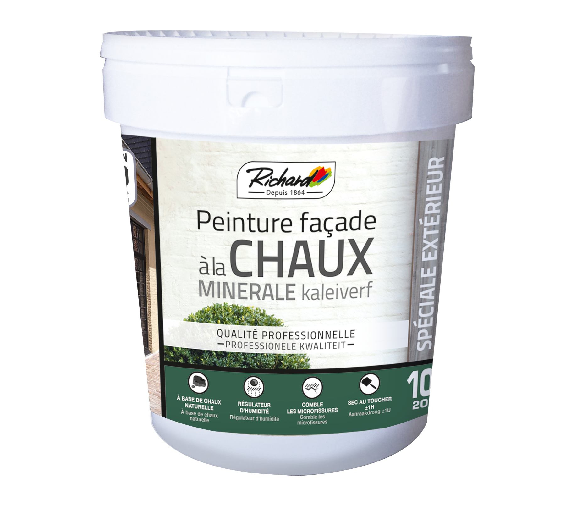 Peinture extérieure façade À la chaux RICHARD blanc 10L Leroy Merlin — free download