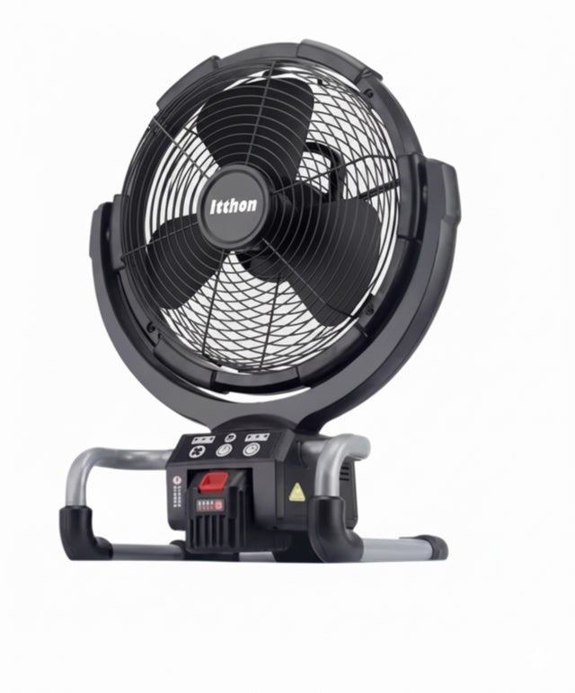 VENTILADOR DE SUELO RECARGABLE 40CM NEGRO