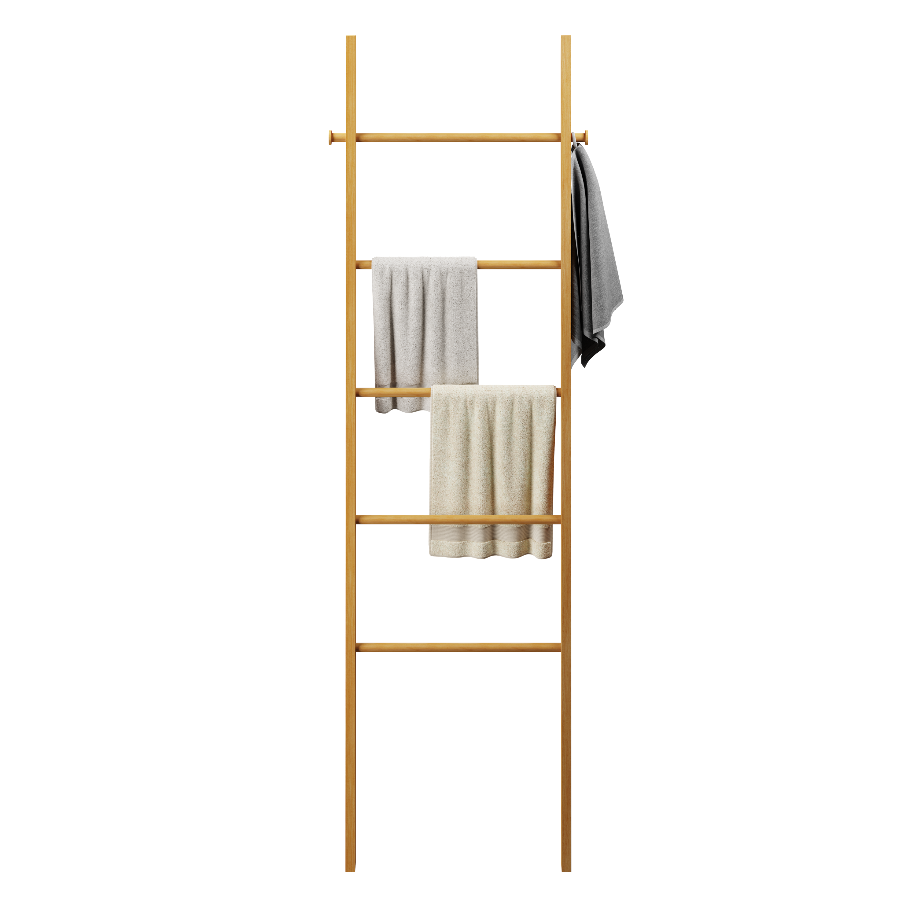 Echelle porte-serviette Bambou marron SENSEA - 4