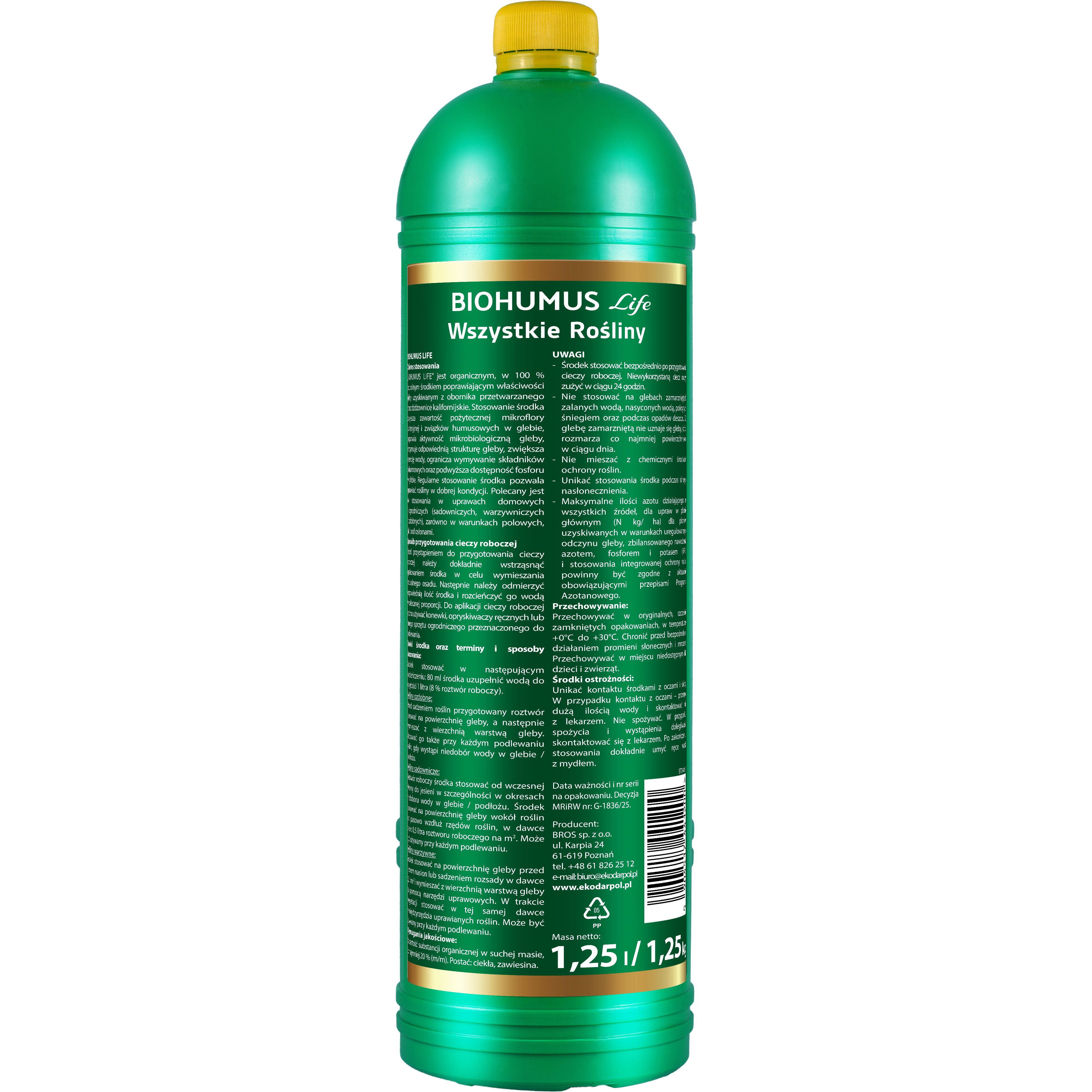 Nawóz Biohumus uniwersalny 1,25l Ekodarpol - 2