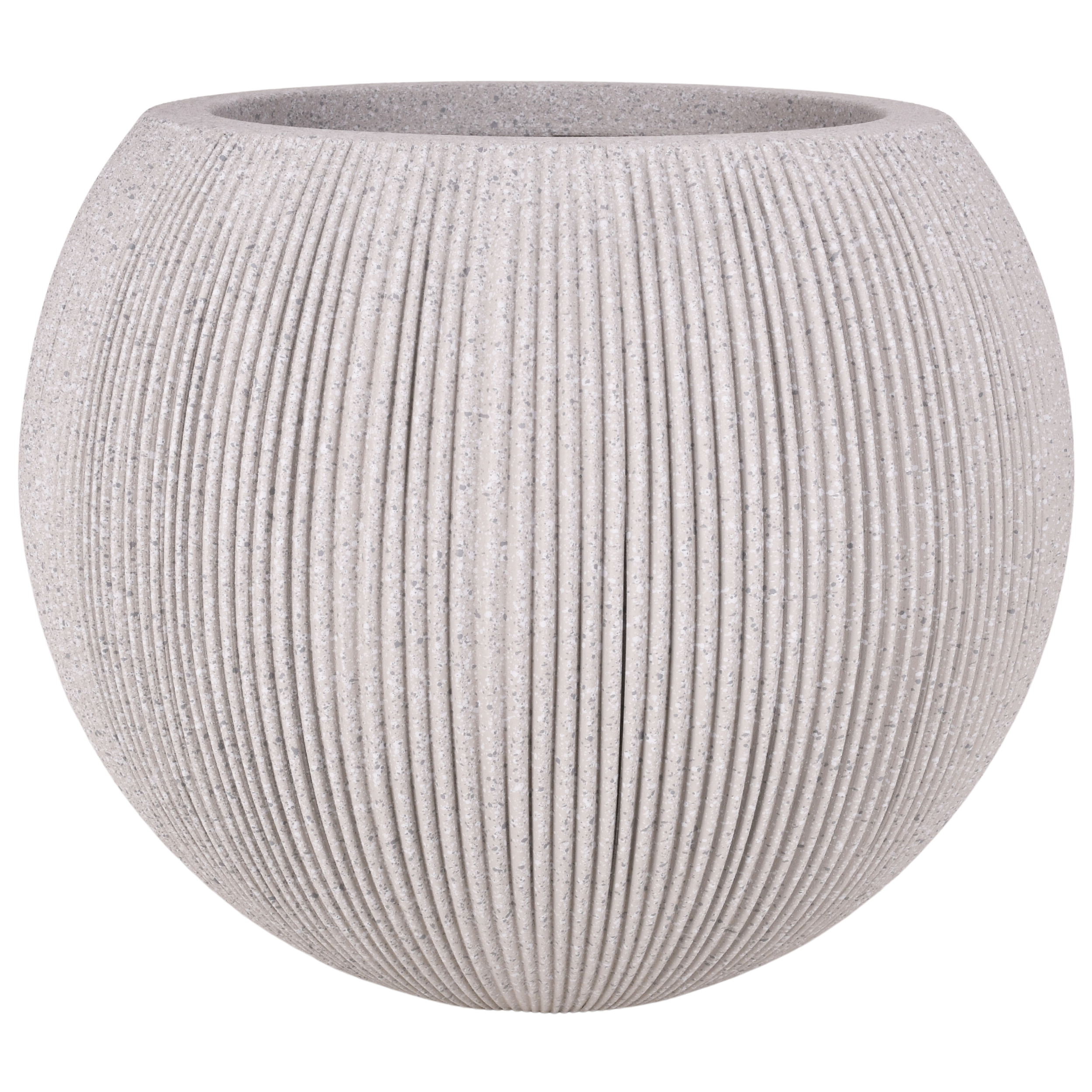 Osłonka do doniczki Nova śr 53 cm cm beżowa ryflowana Direct Home and Garden