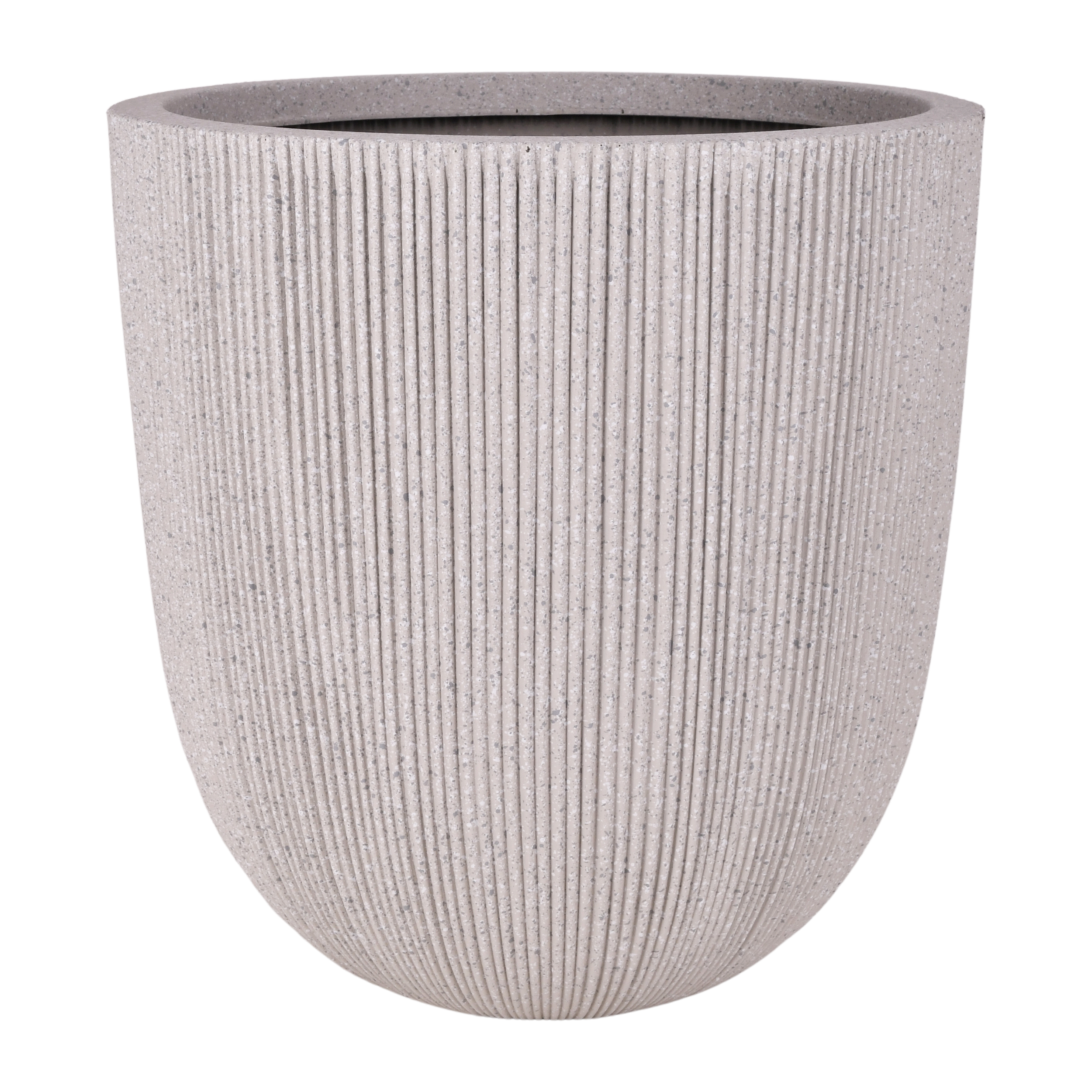 Osłonka do doniczki Aria śr 31 cm cm beżowa ryflowana Direct Home and Garden