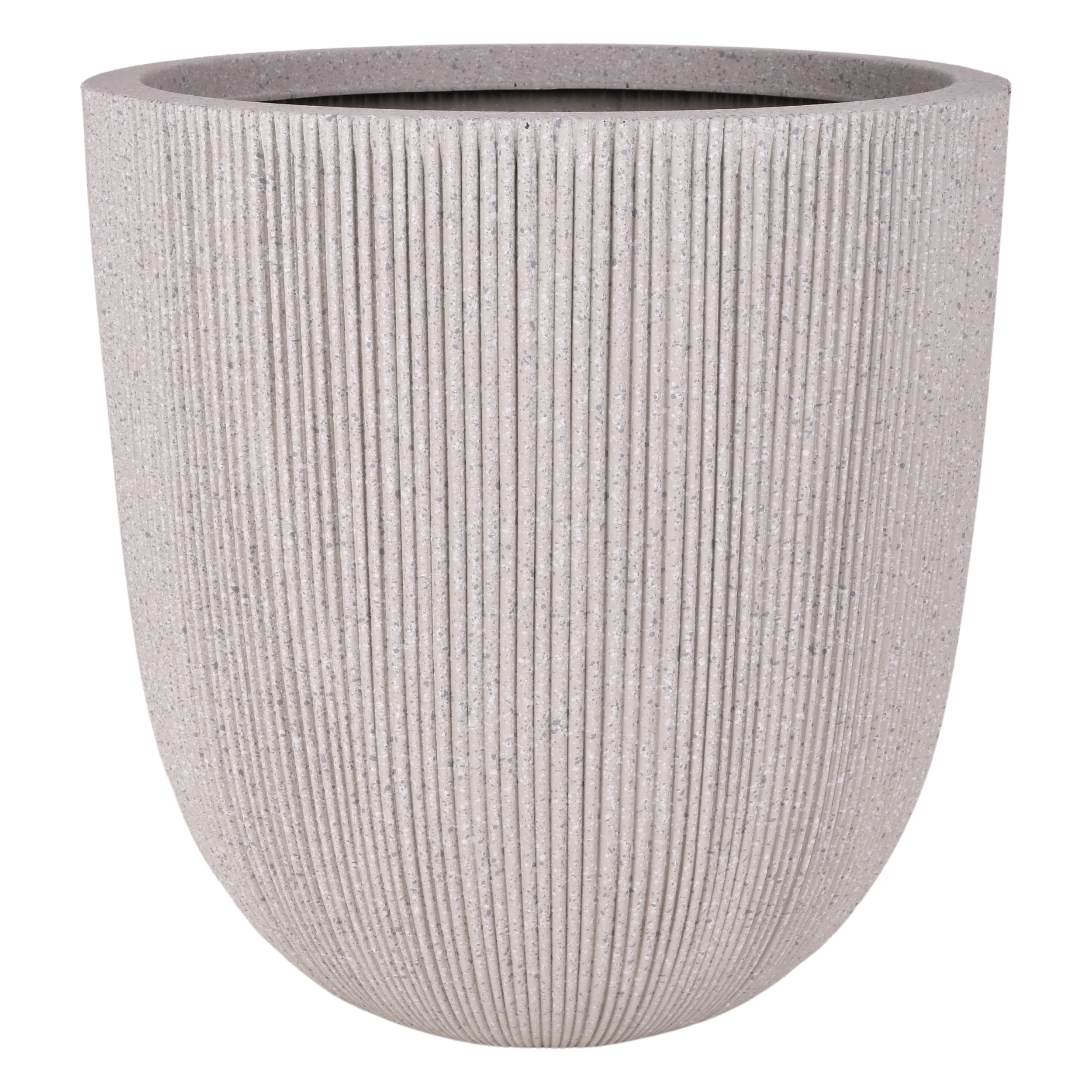 Osłonka do doniczki Aria śr 37 cm cm beżowa ryflowana Direct Home and Garden