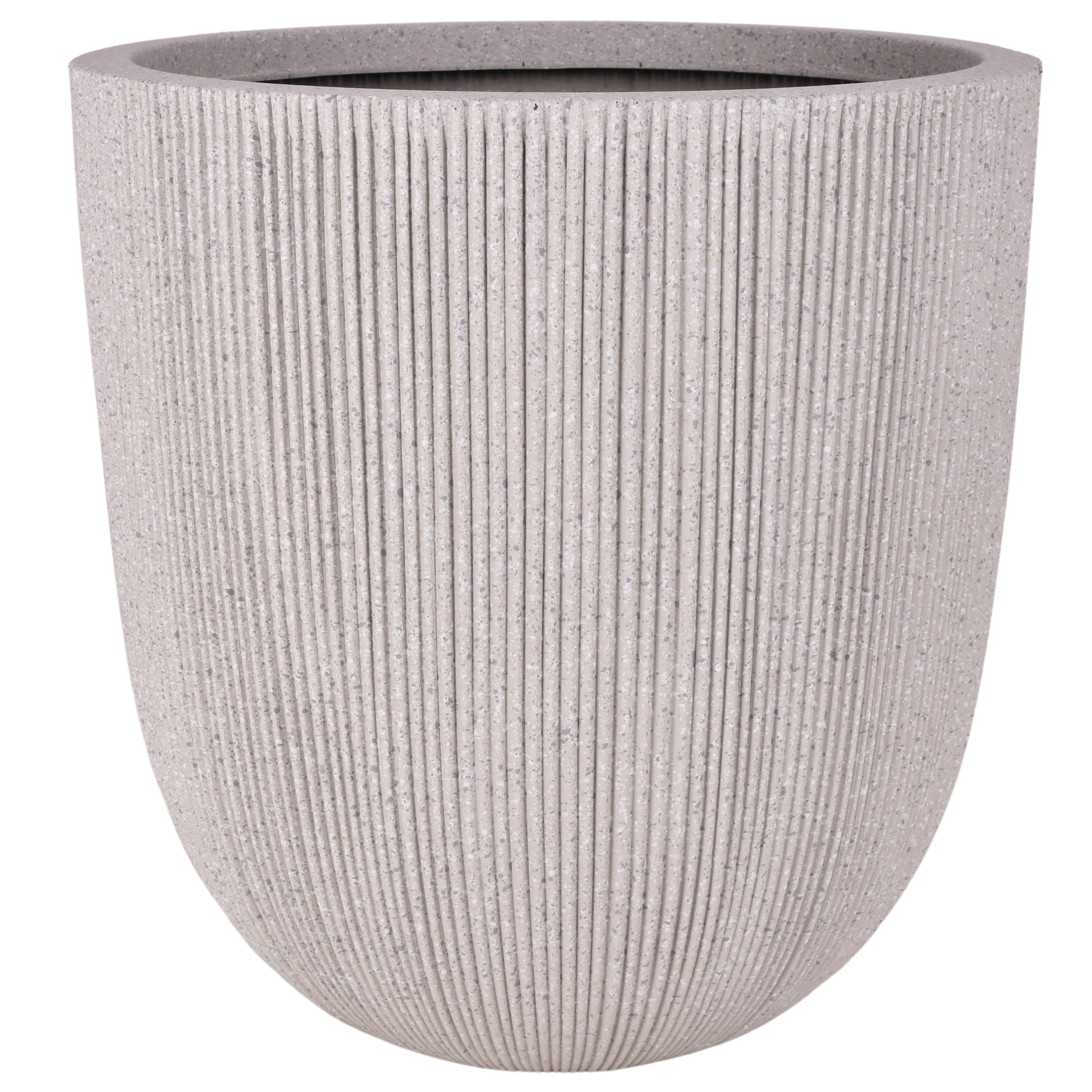 Osłonka do doniczki Aria śr 44 cm cm beżowa ryflowana Direct Home and Garden