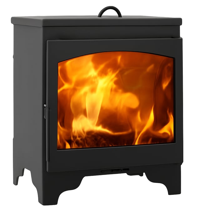 ESTUFA LEÑA OSLO SALIDA HORIZONTAL 8KW 