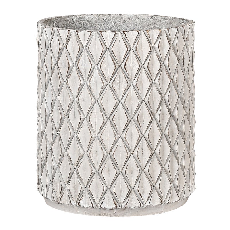 Donica Otranto 30cm biała pozłacana Direct Home and Garden