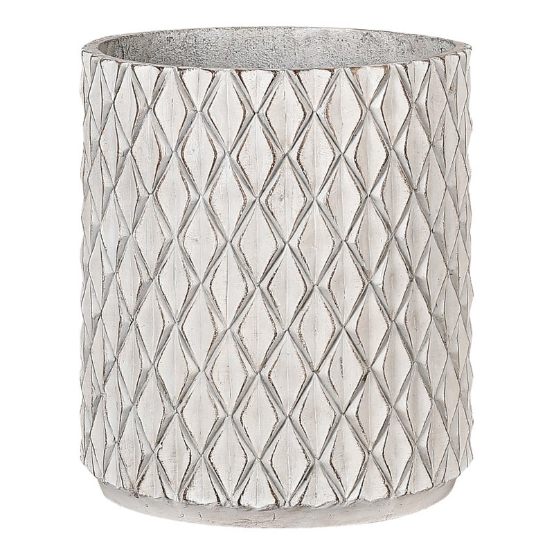 Donica Otranto 36cm biała pozłacana Direct Home and Garden