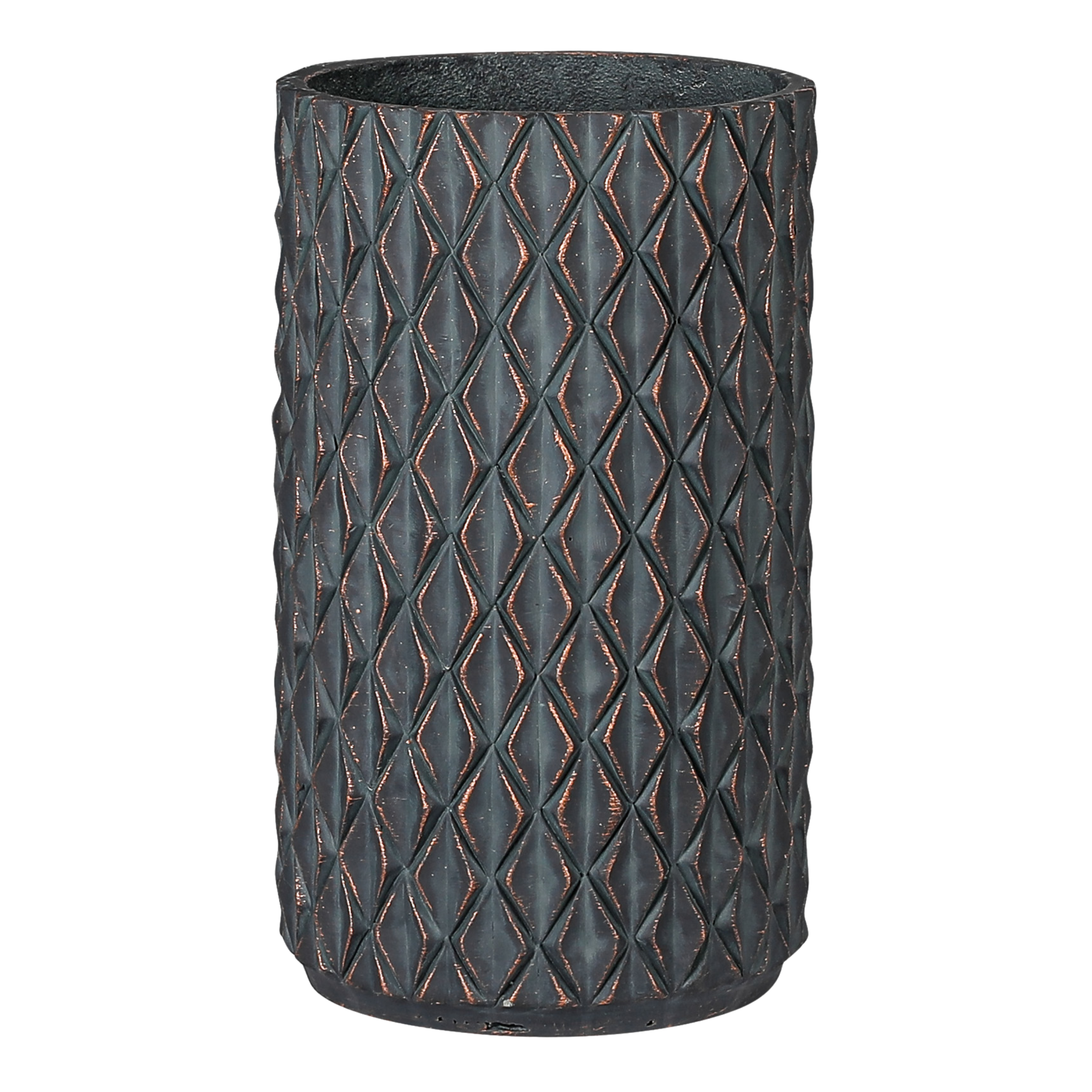 Donica Perugia 31 cm szary pozłacany Direct Home and Garden