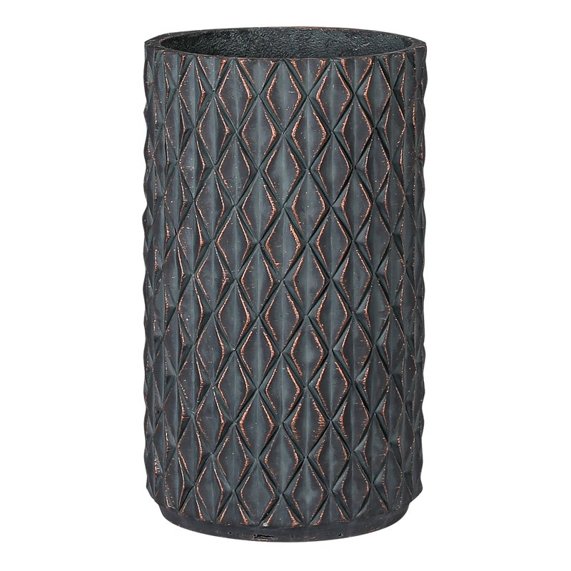 Donica Perugia 31 cm szary pozłacany Direct Home and Garden