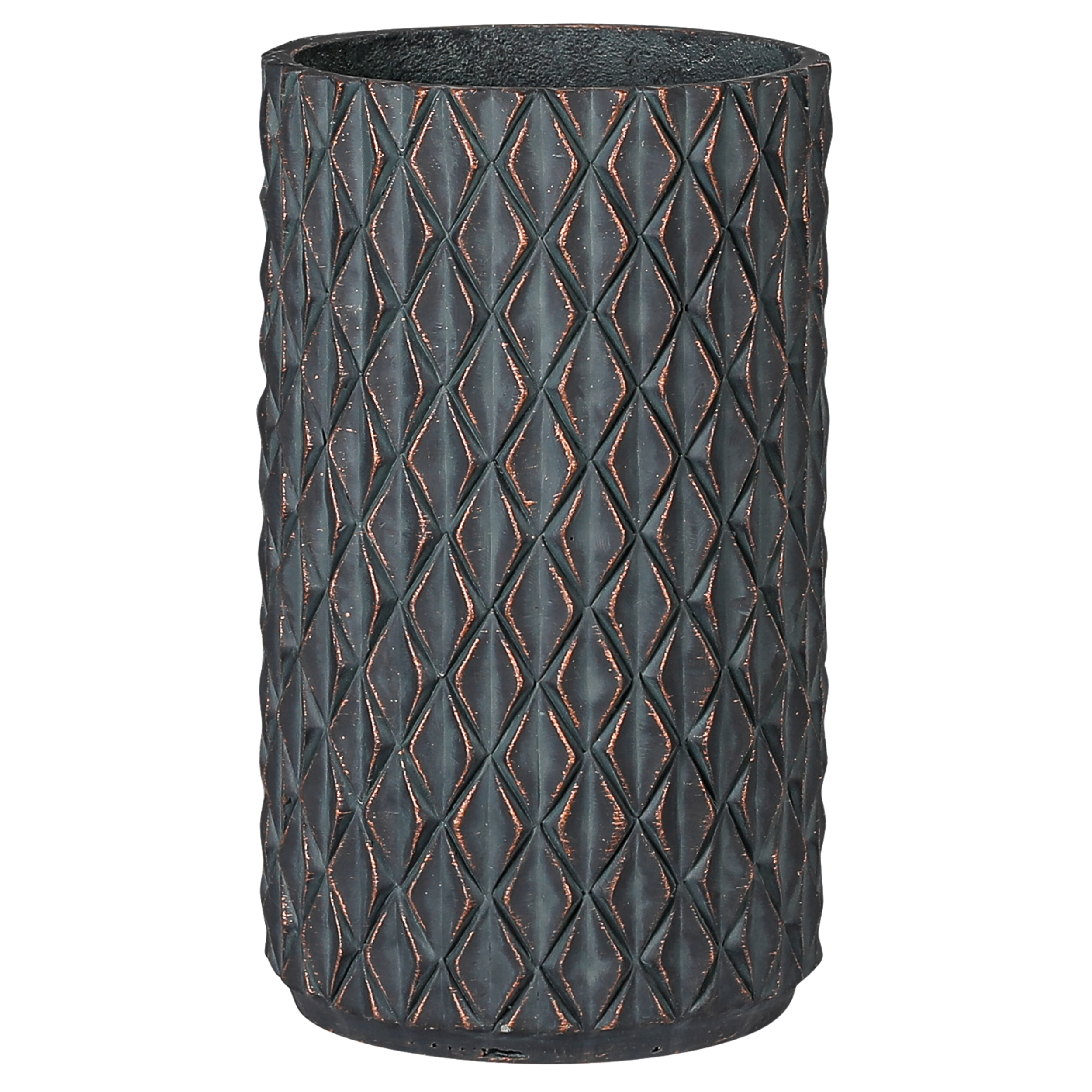 Donica Perugia 37 cm szary pozłacany Direct Home and Garden