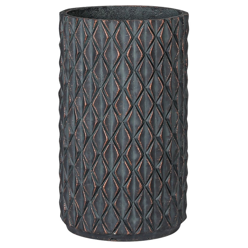 Donica Perugia 37 cm szary pozłacany Direct Home and Garden