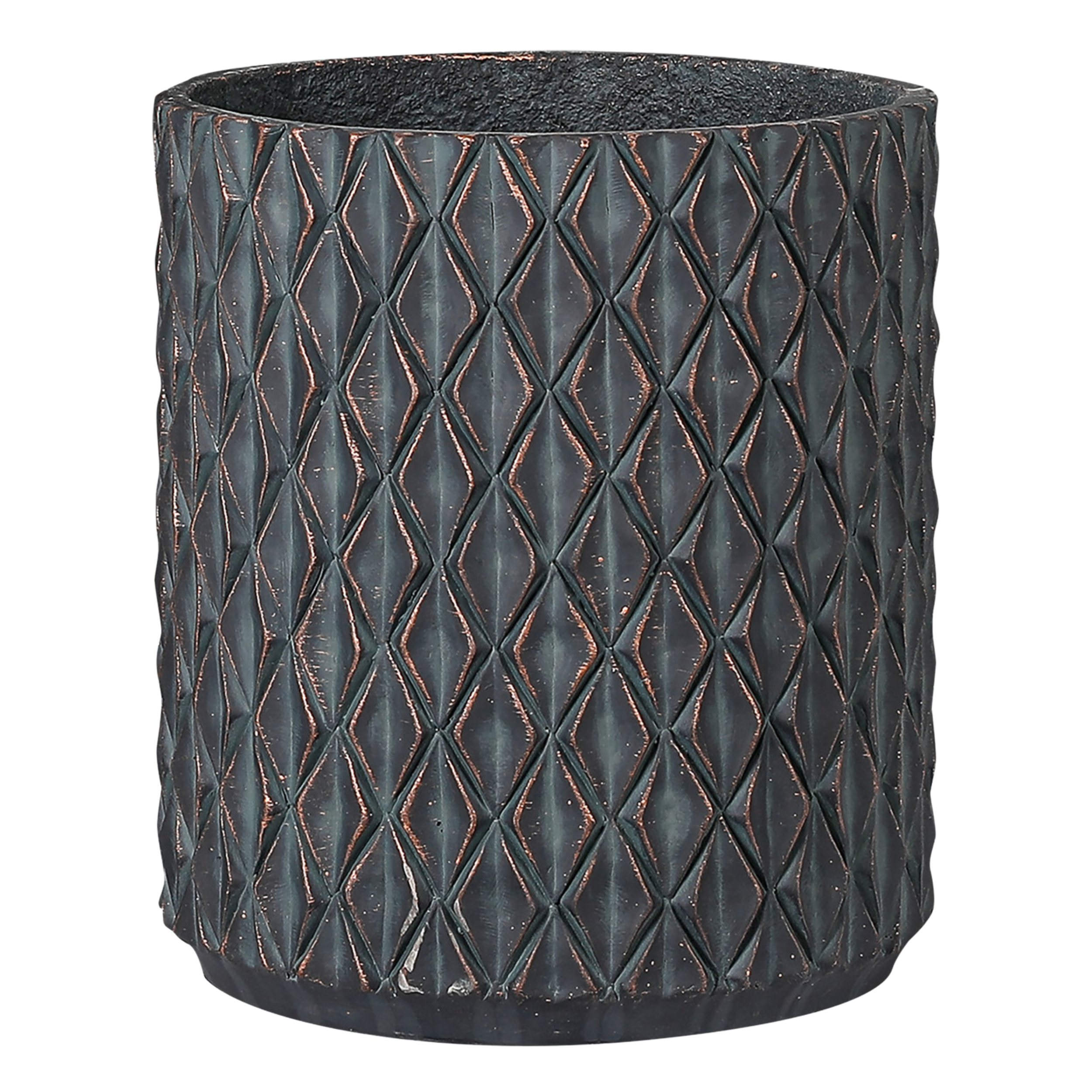 Donica Otranto 36cm szara pozłacana Direct Home and Garden