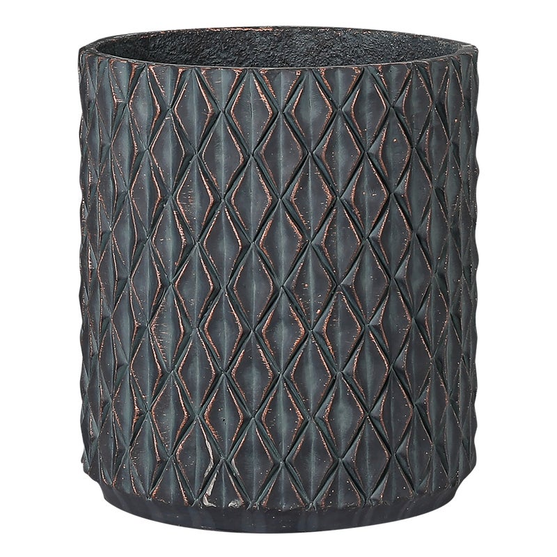 Donica Otranto 36cm szara pozłacana Direct Home and Garden