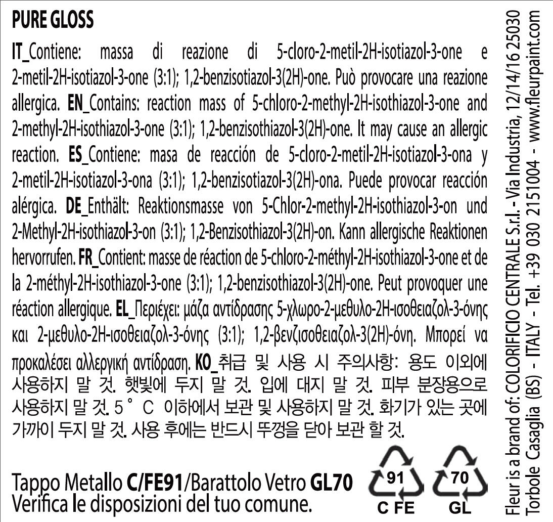 Colore acrilico gloss FLEUR 330 ml blu nostalgic sky - 5