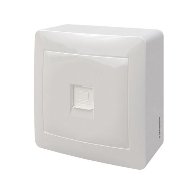 TOMA DATOS RJ45 SUPERFICIE BLANCO