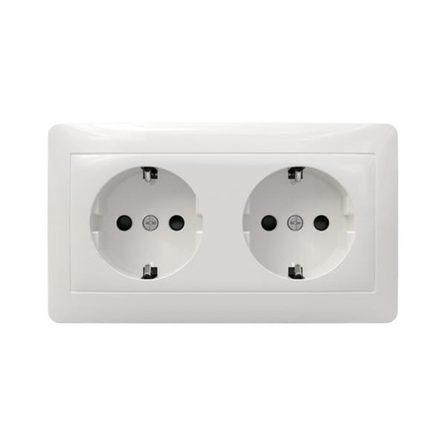 SCHUKO DOBLE SUPERFICIE BLANCO