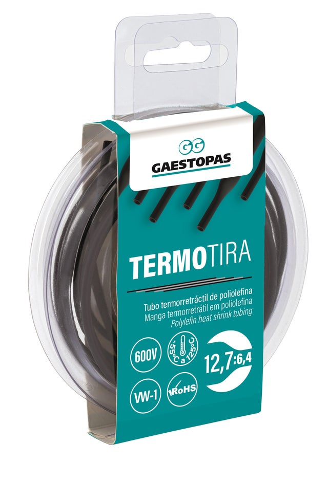 TUBO TERMORETRACTIL 12,7-6,4MM 2M AZ