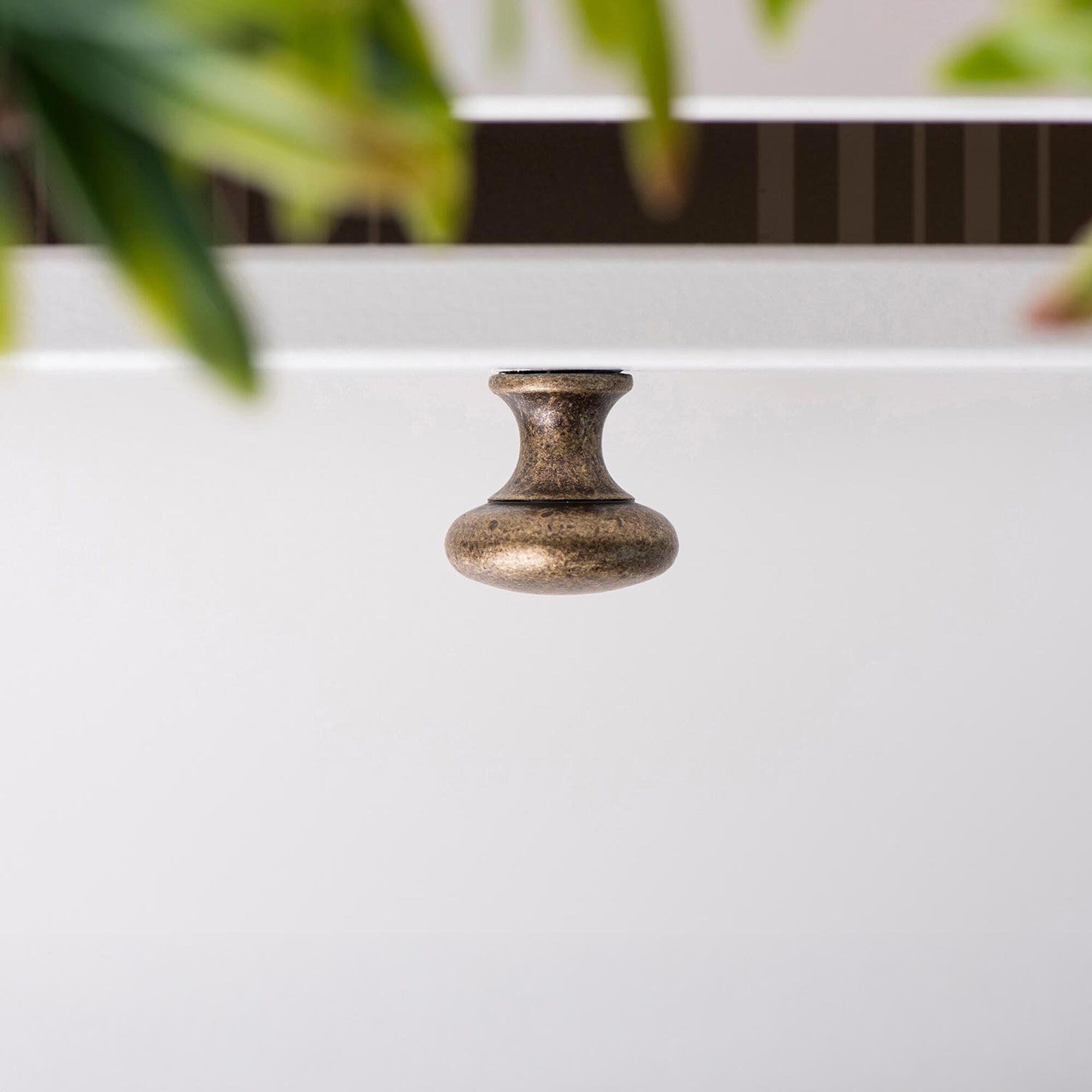 2 Puxadores Rei Zamak couro velho D20mm - 4