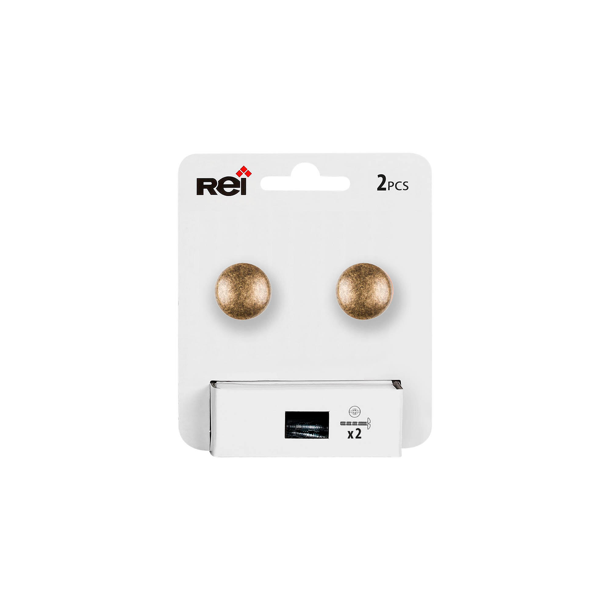 2 Puxadores Rei Zamak couro velho D20mm - 7