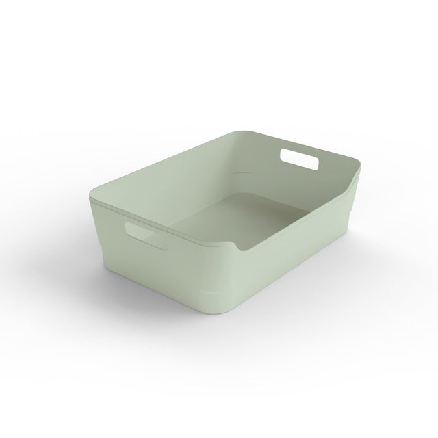 Scatola R-Shape Grande 8L Seafoam L 23 x H 10 x P 34 cm turchese