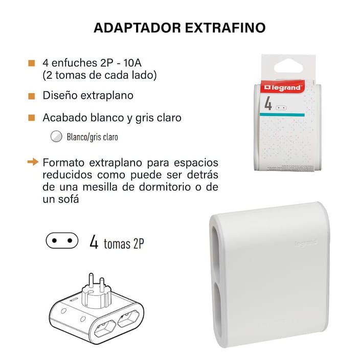 El adaptador extrafino