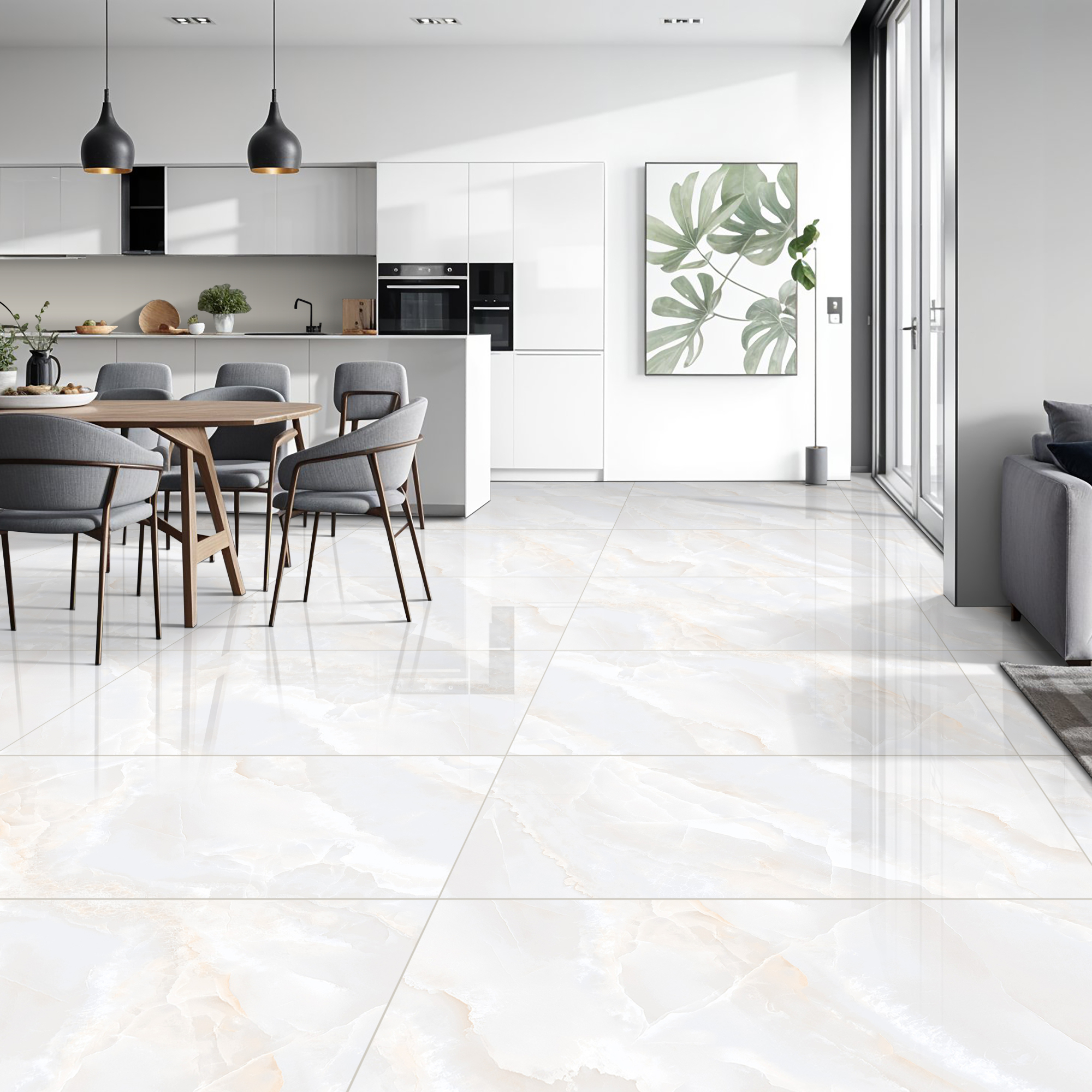 Gres szkliwiony Tymfi White Poler 60x120 Artens - 2