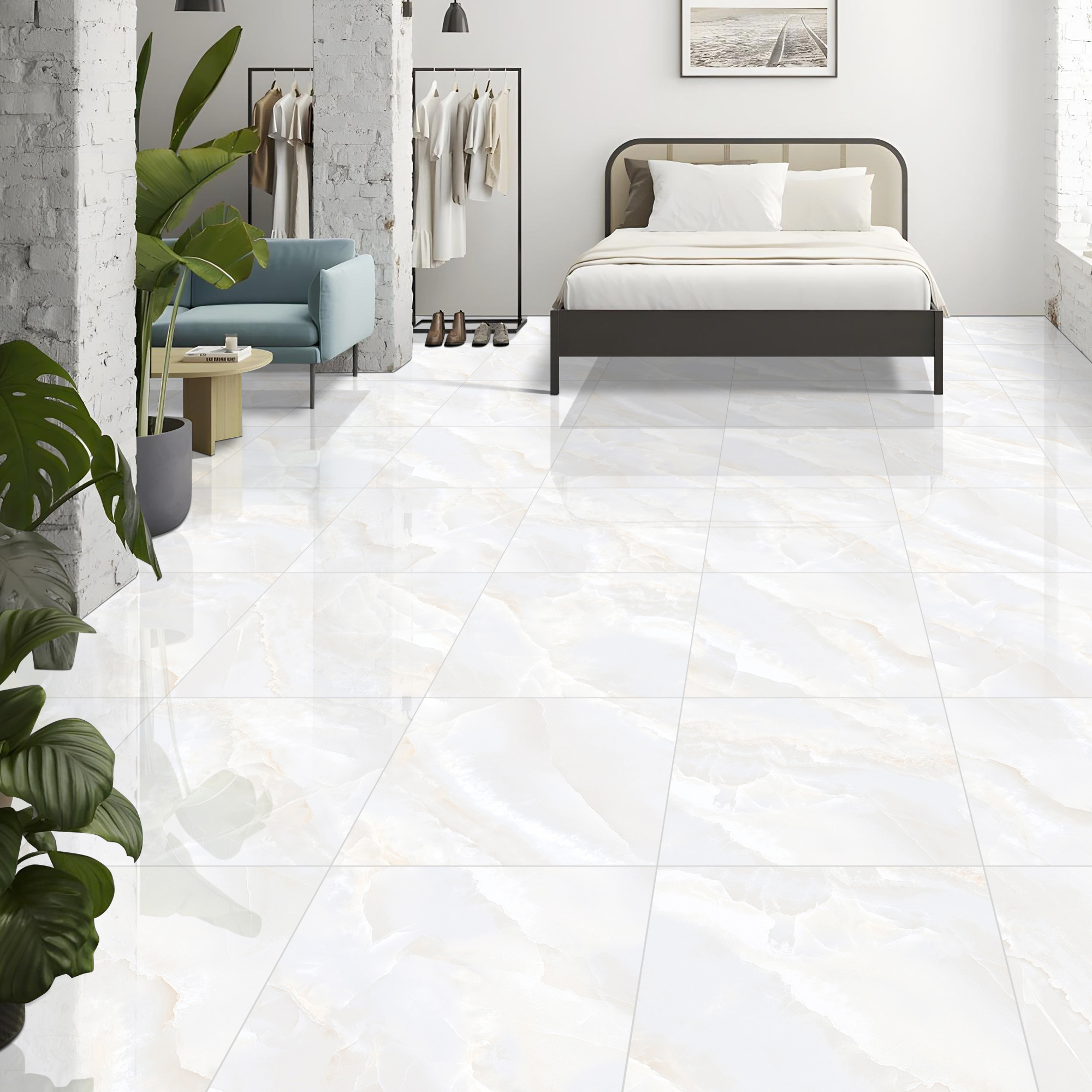 Gres szkliwiony Tymfi White Poler 60x60 Artens - 2