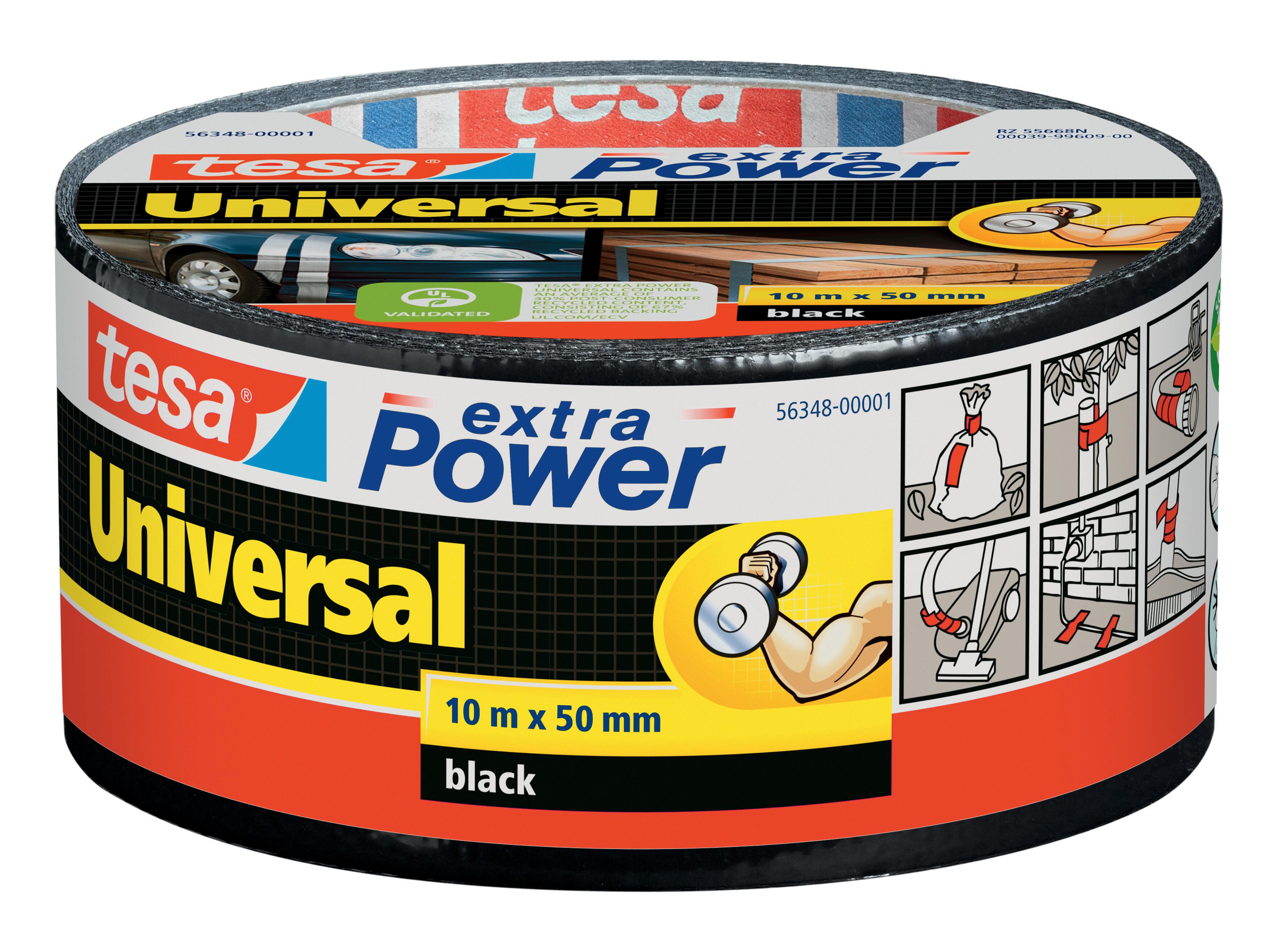 Fita de reparação 10x50 mm ExtraPower universal preto Tesa - 6