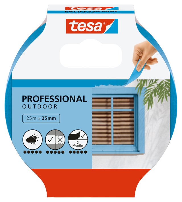 Cinta de pintor precision exterior 25mx25mm azul