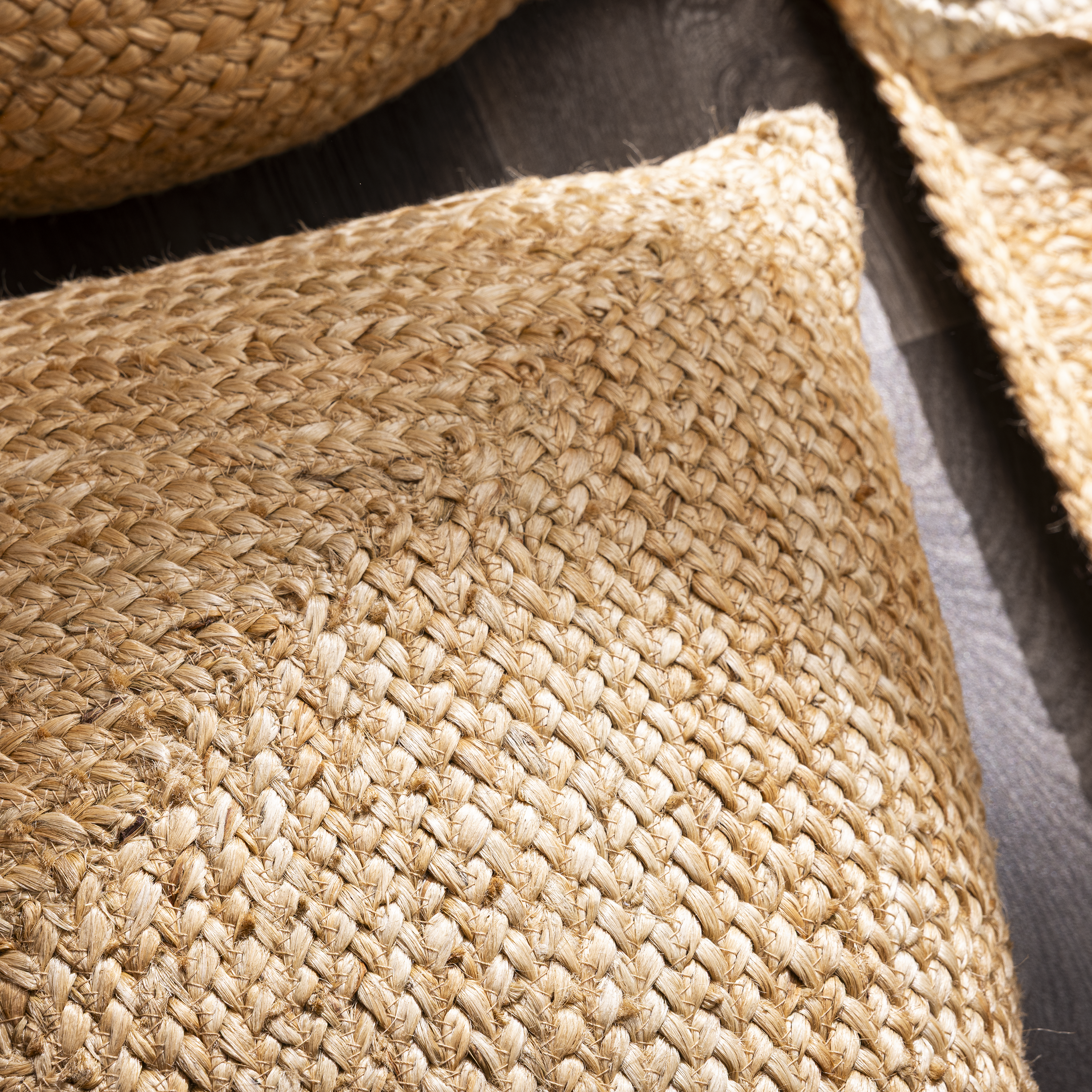 Coussin de sol Nils, jute, l.60 x L.60 cm, INSPIRE - 6