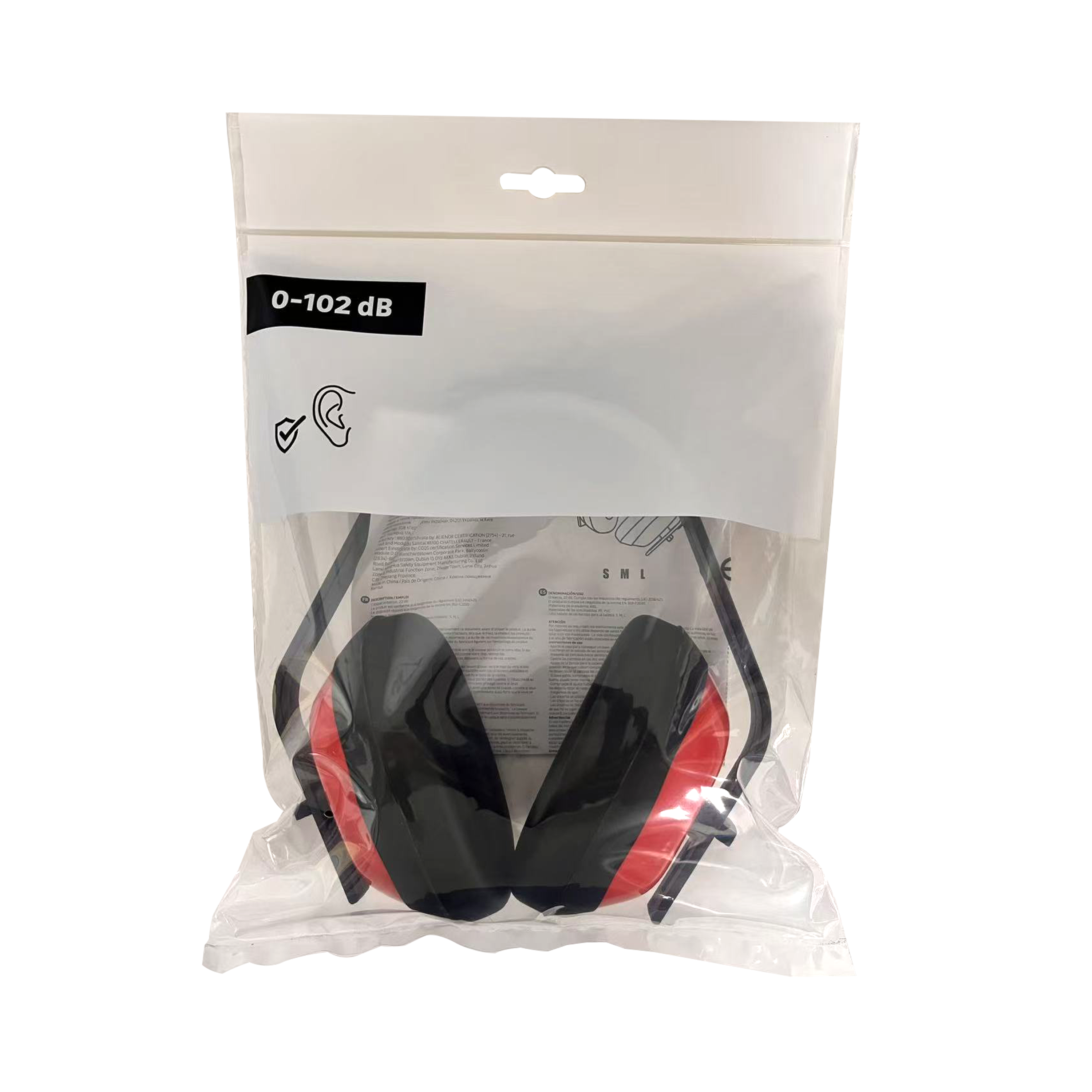 Protetor auditivo ajustável ABS, poliuretano e PVC 22 dB - 6