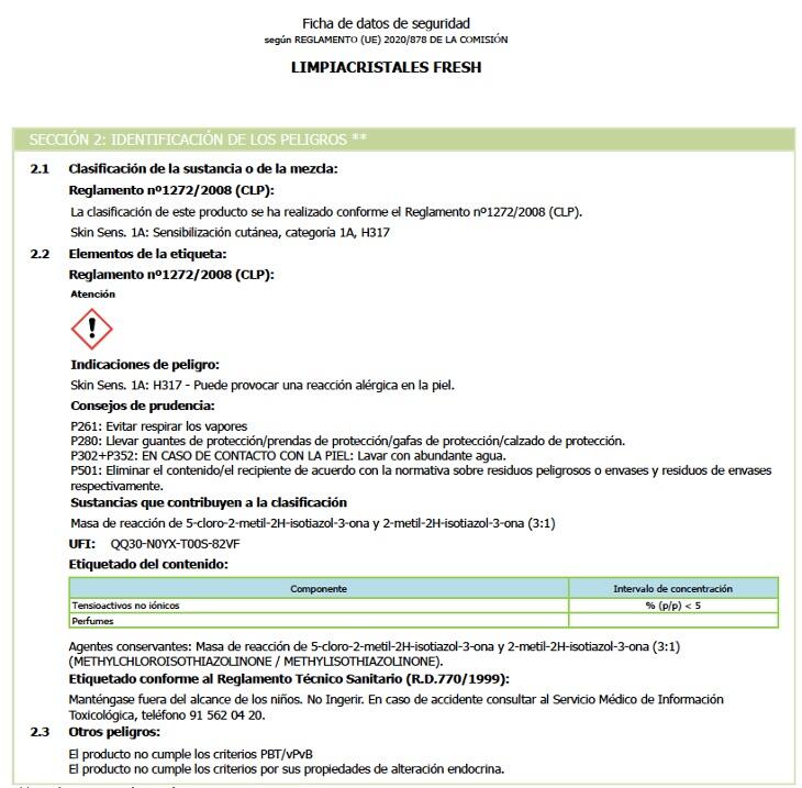 LIMPIADOR MAMPARAS Y DUCHAS 1L - 2