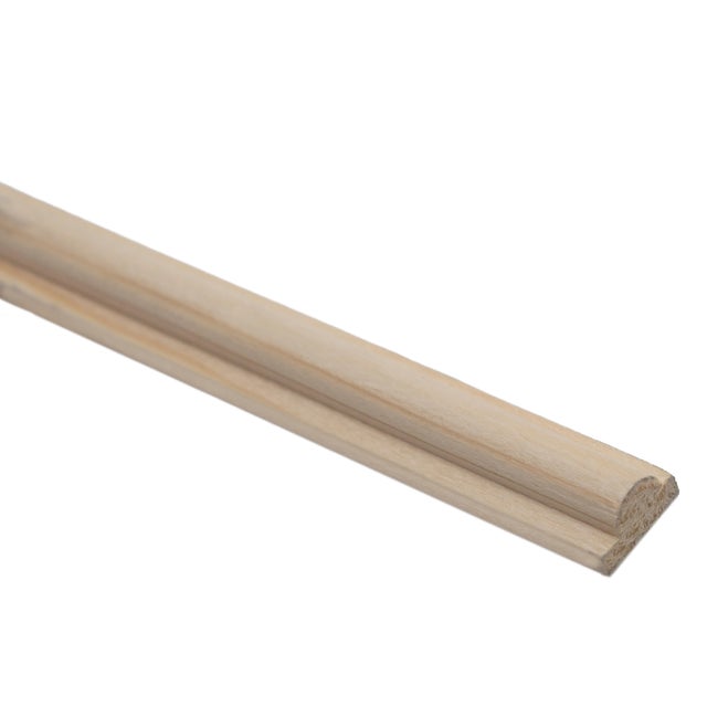 MOLDURA JAMBA MADERA ABETO NATURAL 2400 X 14 X 8 MM