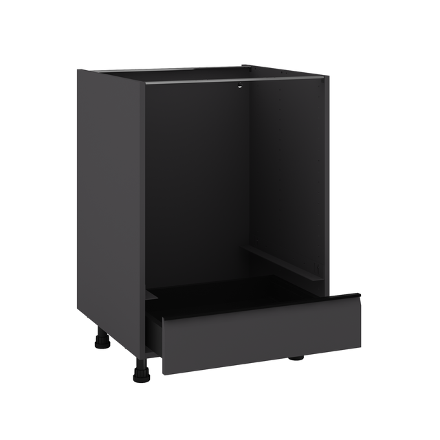 Mueble bajo horno de cocina Delinia ID Montreal gris 76,8X60 cm