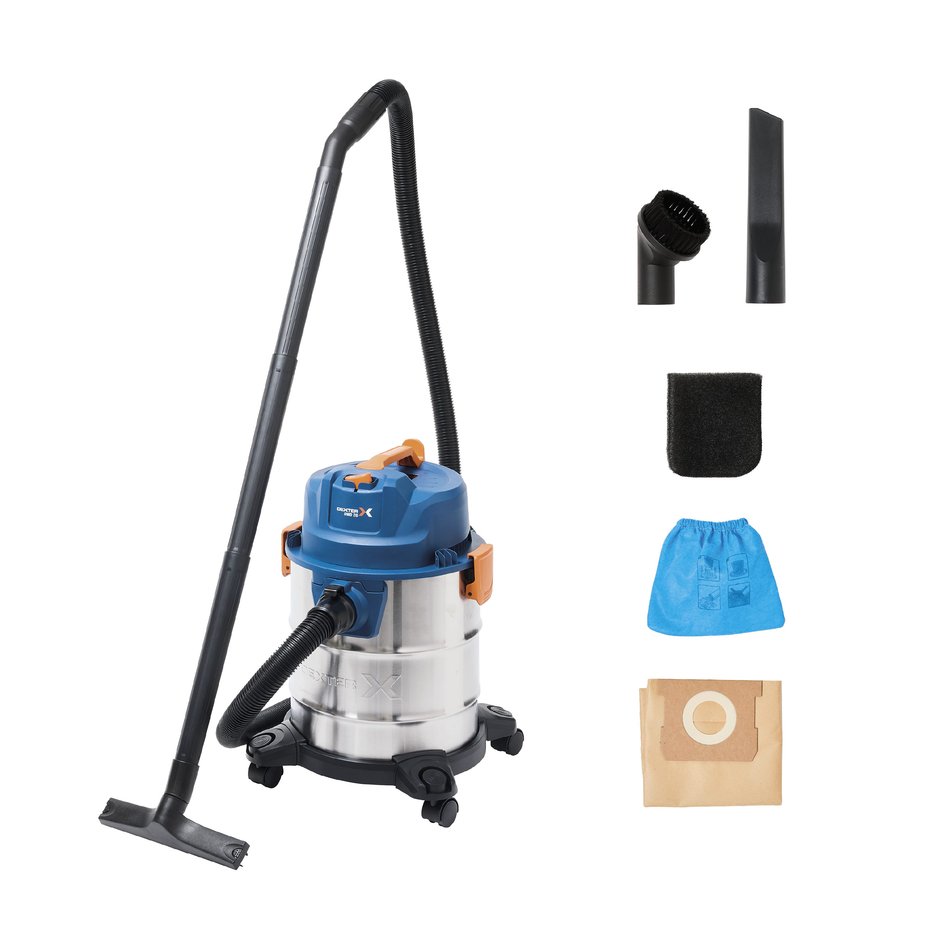 Aspiratore solidi e liquidi DEXTER 1300DWD-20.5001 aspirazione 17.5 kPa 20 L 1300 W | Leroy Merlin Aspiratore solidi e liquidi DEXTER 1300DWD-20.5001 aspirazione 17.5 kPa 20 L 1300 W | Leroy Merlin