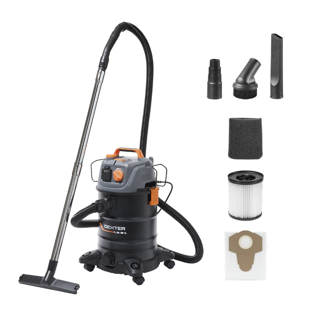 Aspirador sólidos/líquidos 1400 W 25L Dexter Pro