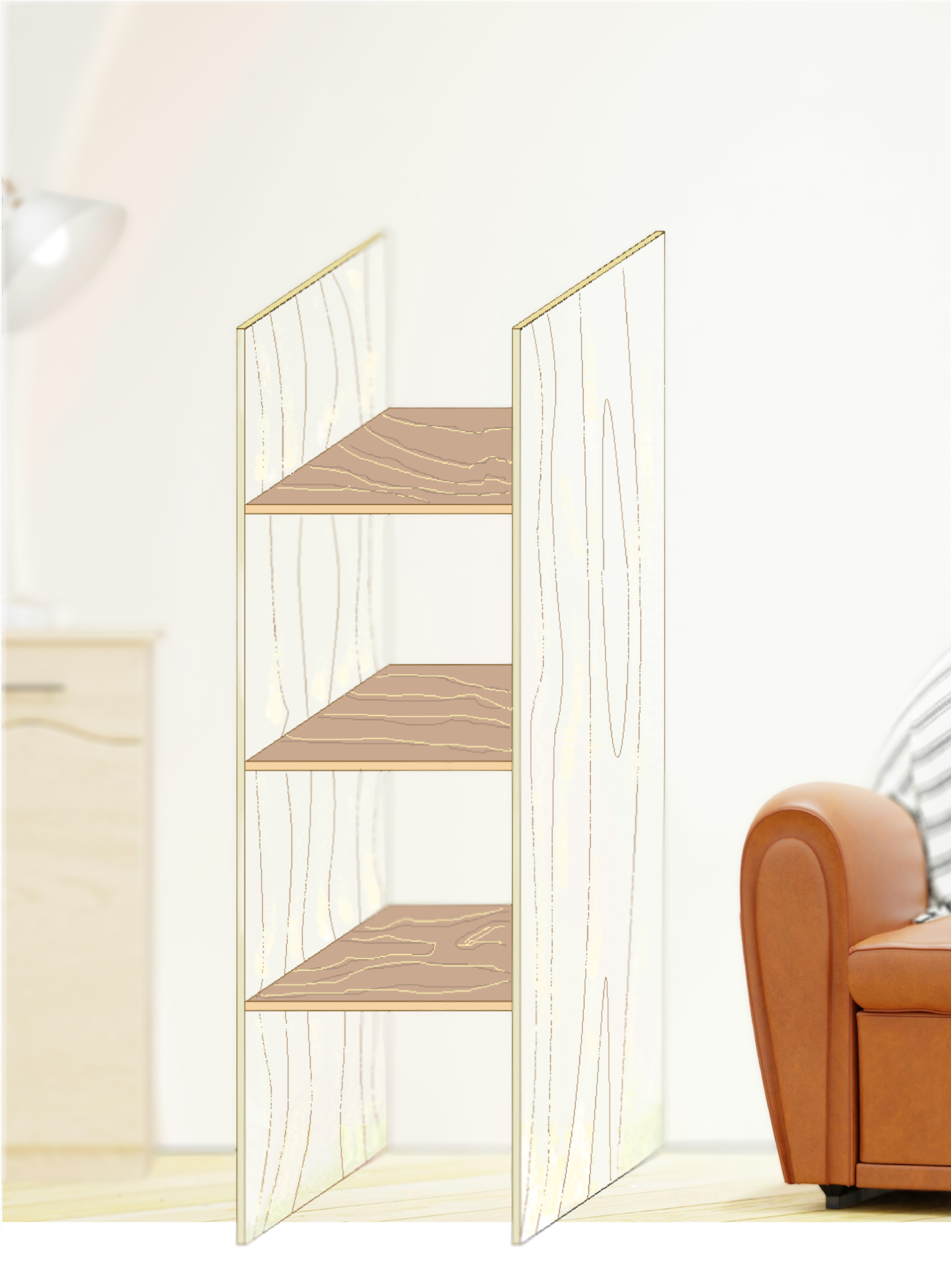 Tablero de abeto macizo 200x30x1,8 cm - 5